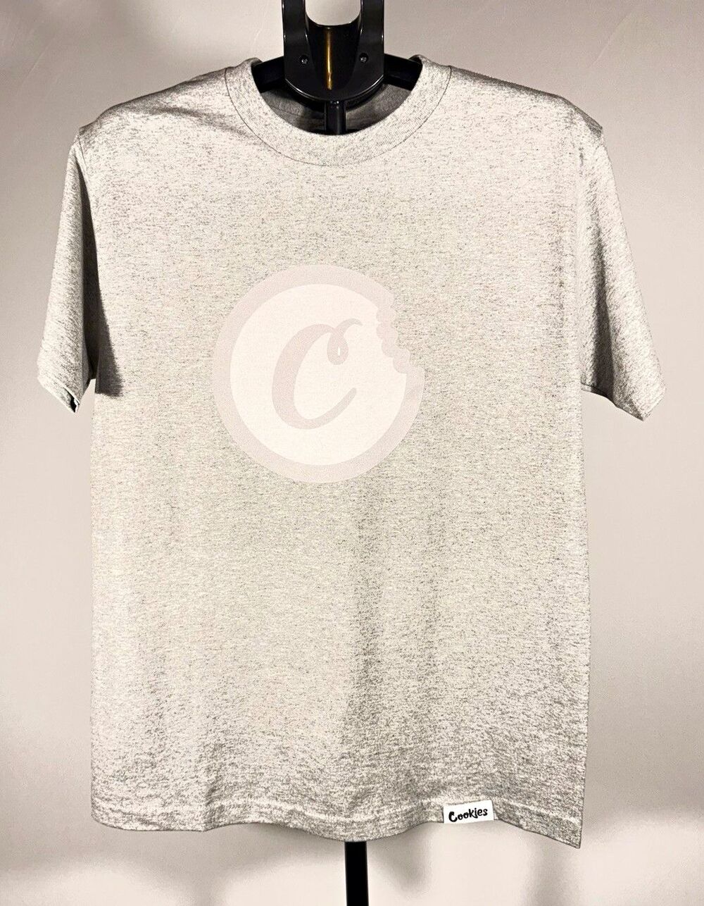 NWOT Cookies SF Mens M Gray Cotton Jersey Graphic Logo Print Crew Neck Tee